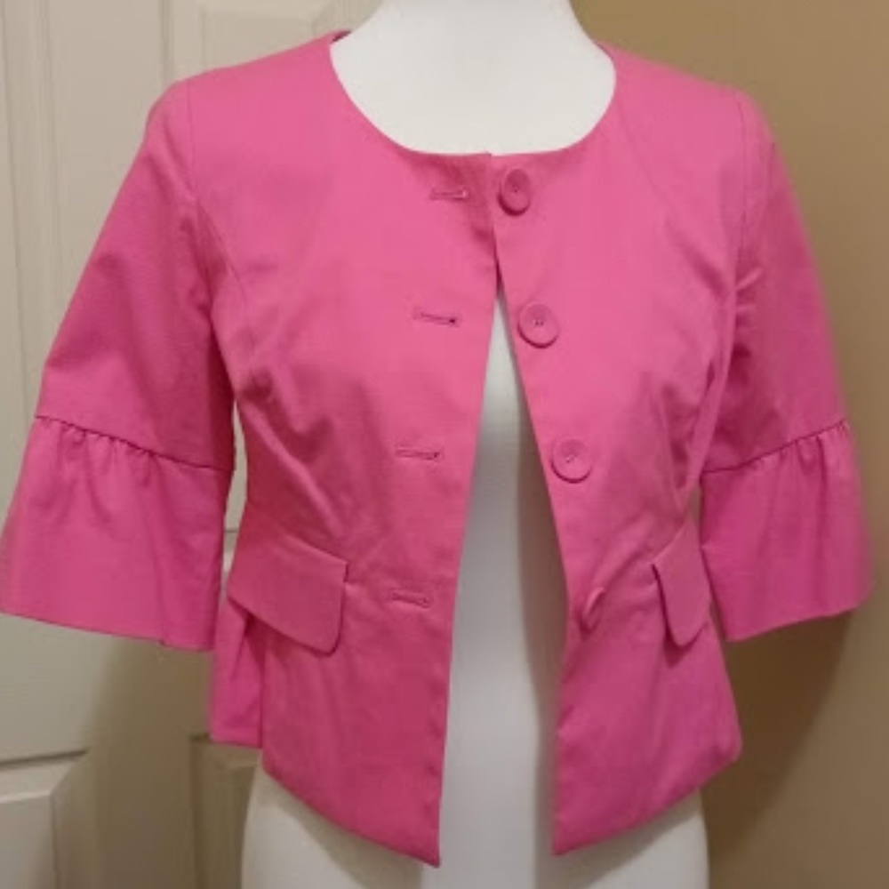 Pink 3/4 length sleeve Tabitha size medium jacket